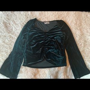 Urban Outfitters’ long sleeve velvet top